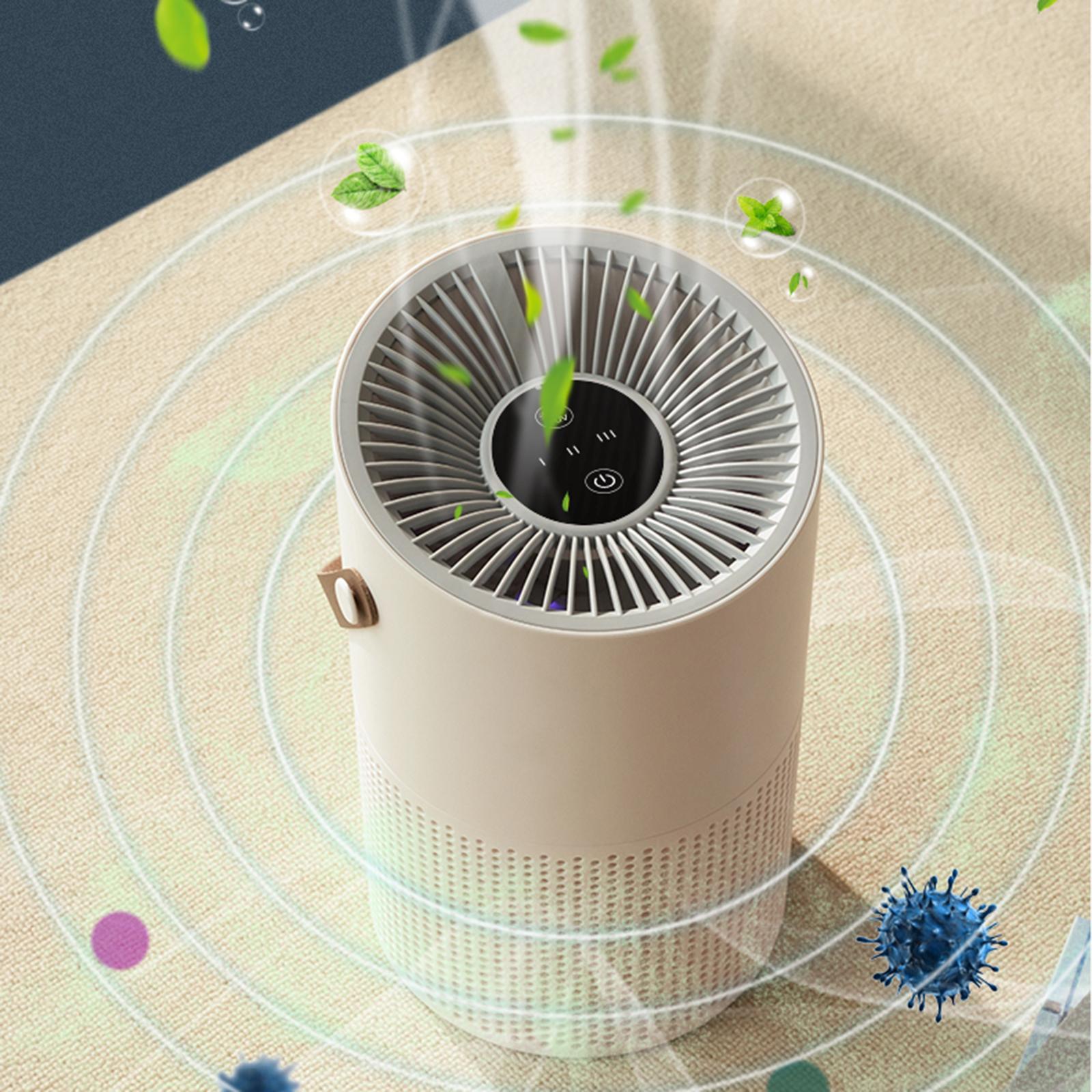 Portable Desktop Air Purifiers Air Cleaner for Home Bedroom Pollen