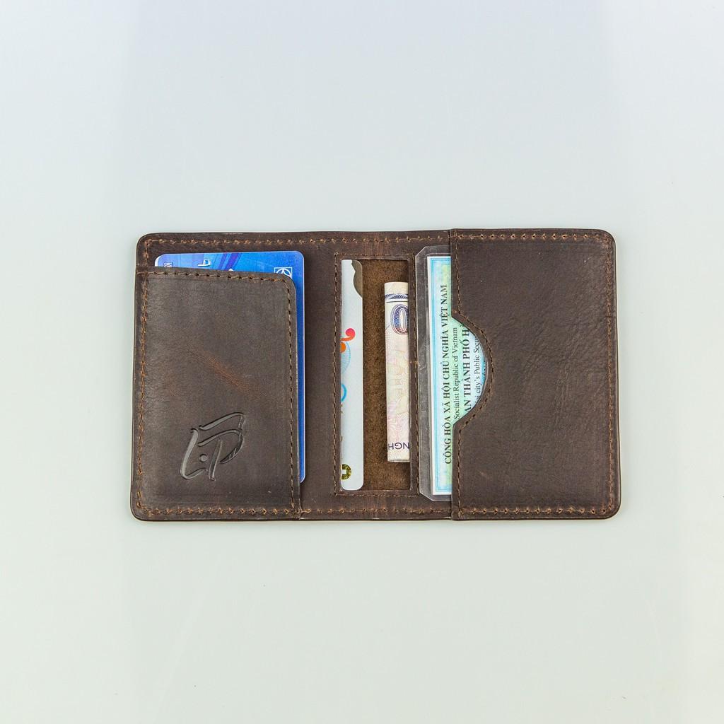 Ví da nam mini cardholder - Da bò thật cao cấp