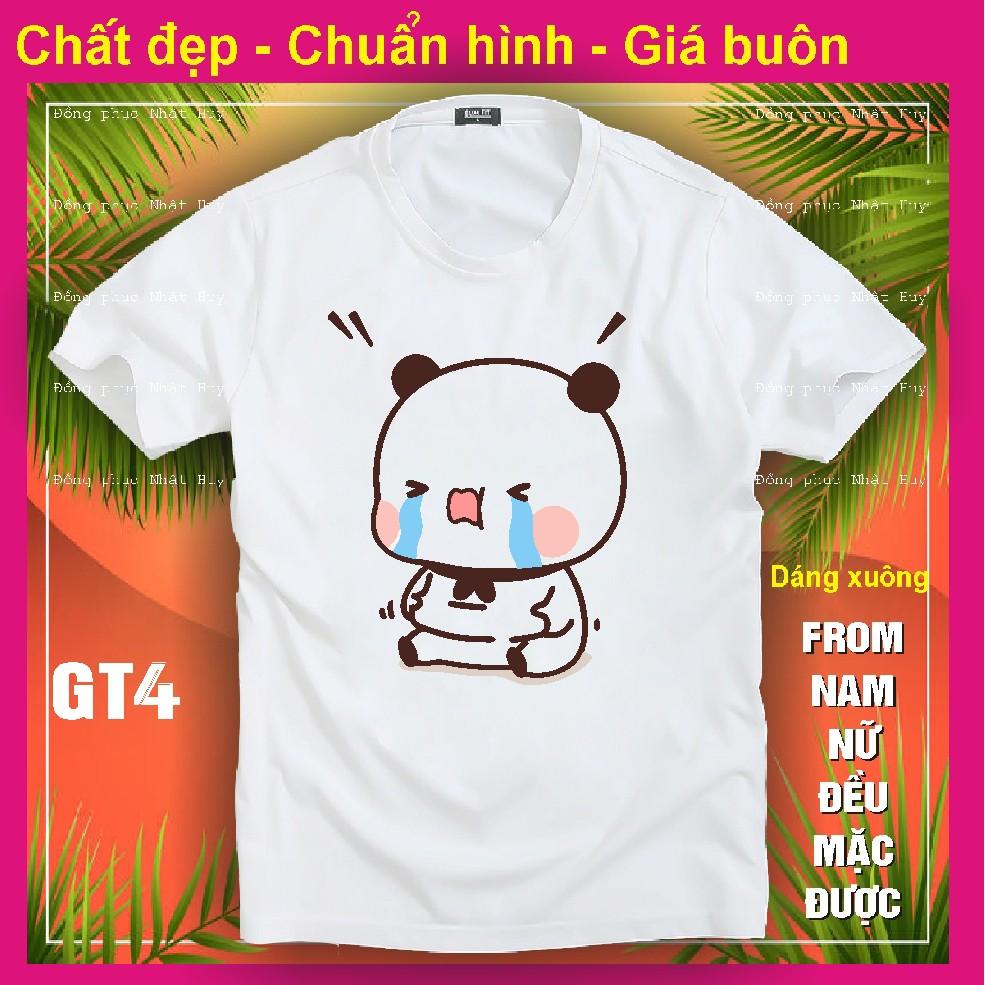 Áo thun gấu trúc đẹp GT4, chất đẹp, bao đổi trả,phông, panda dễ thương kute,icoi gấu trúc chipi