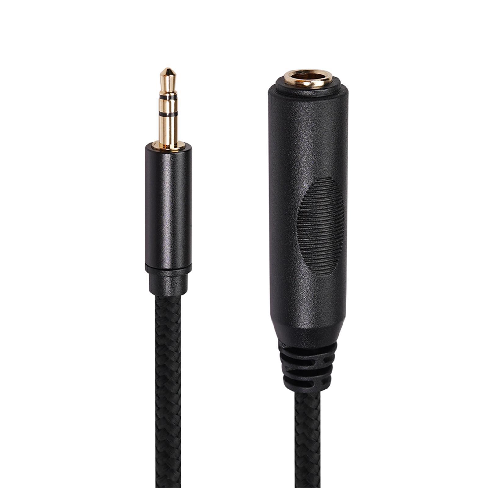 3.5mm Male to 6.35mm Female Stereo Audio Jack Pure Copper Adapter 0.3 meter