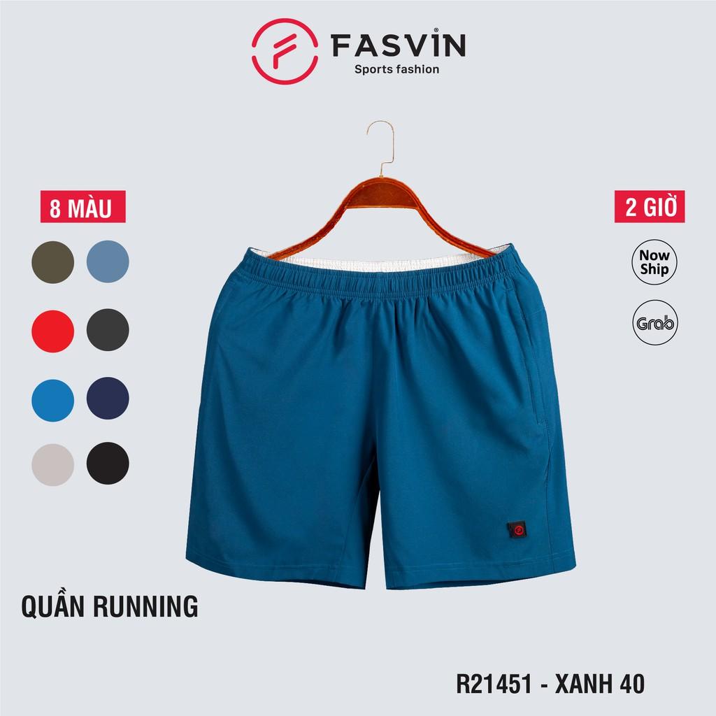  Quần đùi running nam Fasvin R21451.HN vải gió chun co giãn dùng khi thể thao hay mặc nhà