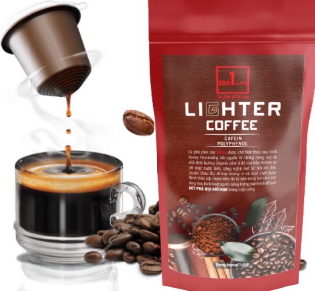 CÀ PHÊ BỘT NGUYÊN CHẤT LIGHTER COFFEE SỐ 1.VN CHUẨN GU VIỆT 500GR