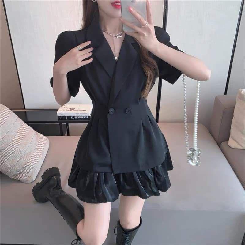 Set Vest Kèm Chân Váy Siêu Hot Hàng Chuyển Chọn BY8351