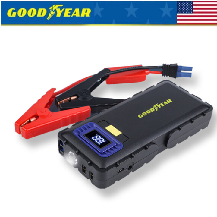 Bộ kích ắc quy ô tô kiêm sạc dự phòng Goodyear GY-5230 dòng điện DC 12V/1600A, dung lượng pin 16000mAh - Hàng Nhập Khẩu