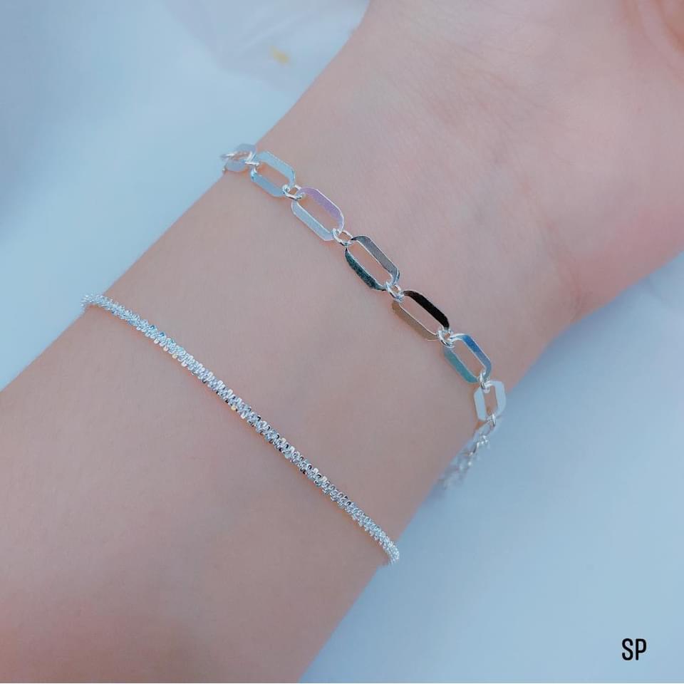 LẮC TAY XÍCH BẠC CHO NAM, NỮ CHUẨN BẠC TA