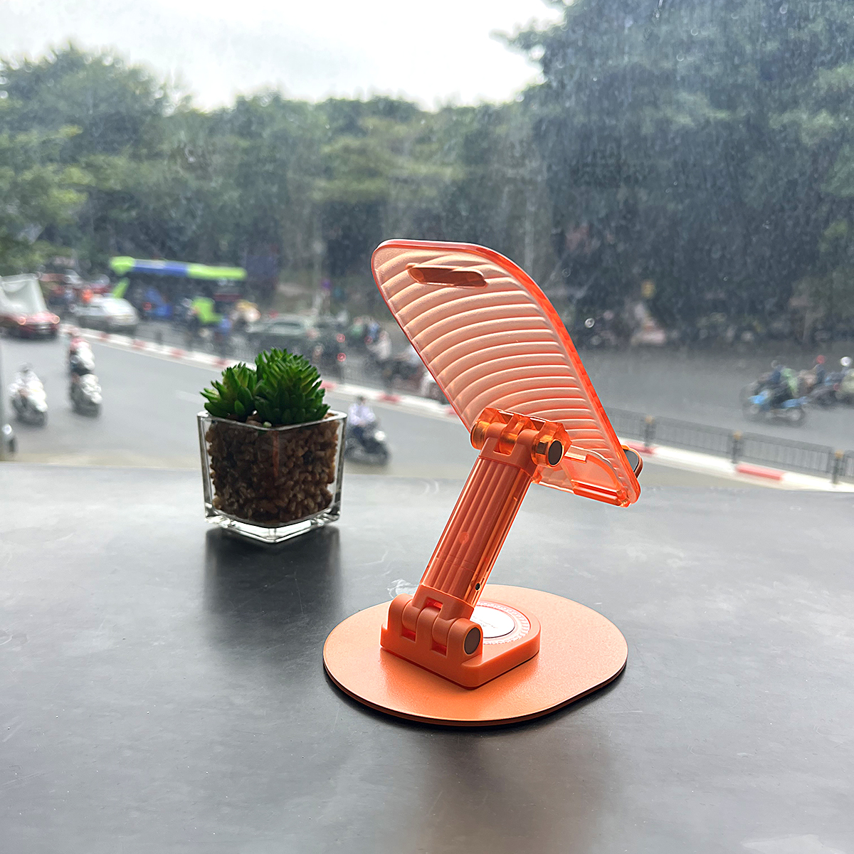 Giá đỡ điện thoải, máy tính bảng chân đế hợp kim chắc chắn Remax RM C35 - Hàng Chính Hãng