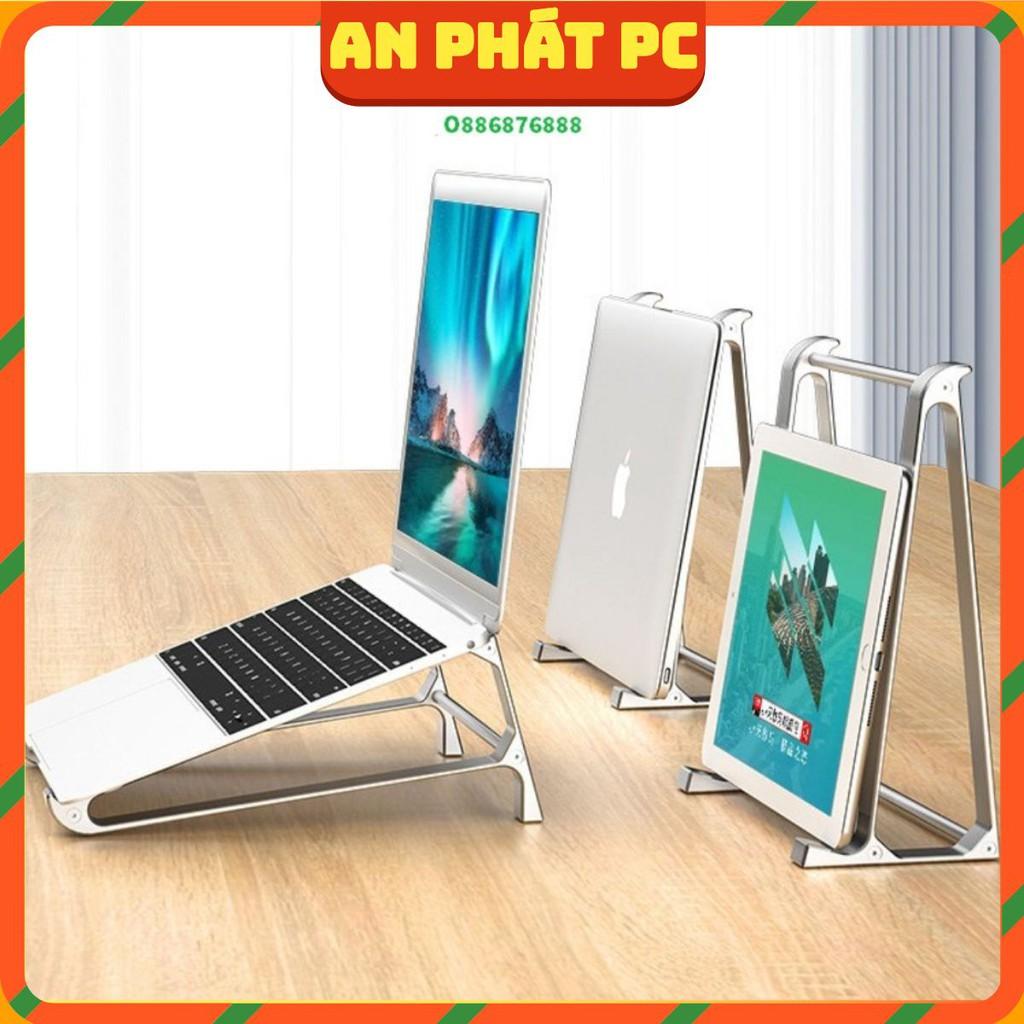 Giá đỡ nhôm p5 kê laptop 2 in 1 kê tản nhiệt kiêm đế dựng cho macbook ipad surface chính hãng