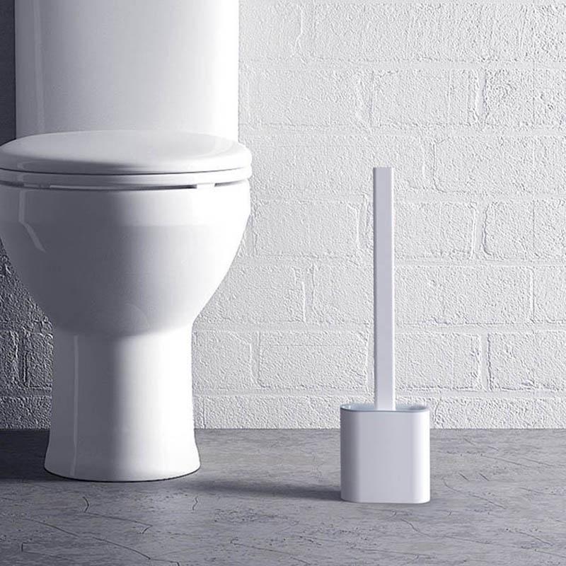 Cọ vệ sinh Silicon bồn cầu, nhà tắm, chổi toilet chất liệu silicon tiện lợi mẫu mới 2020