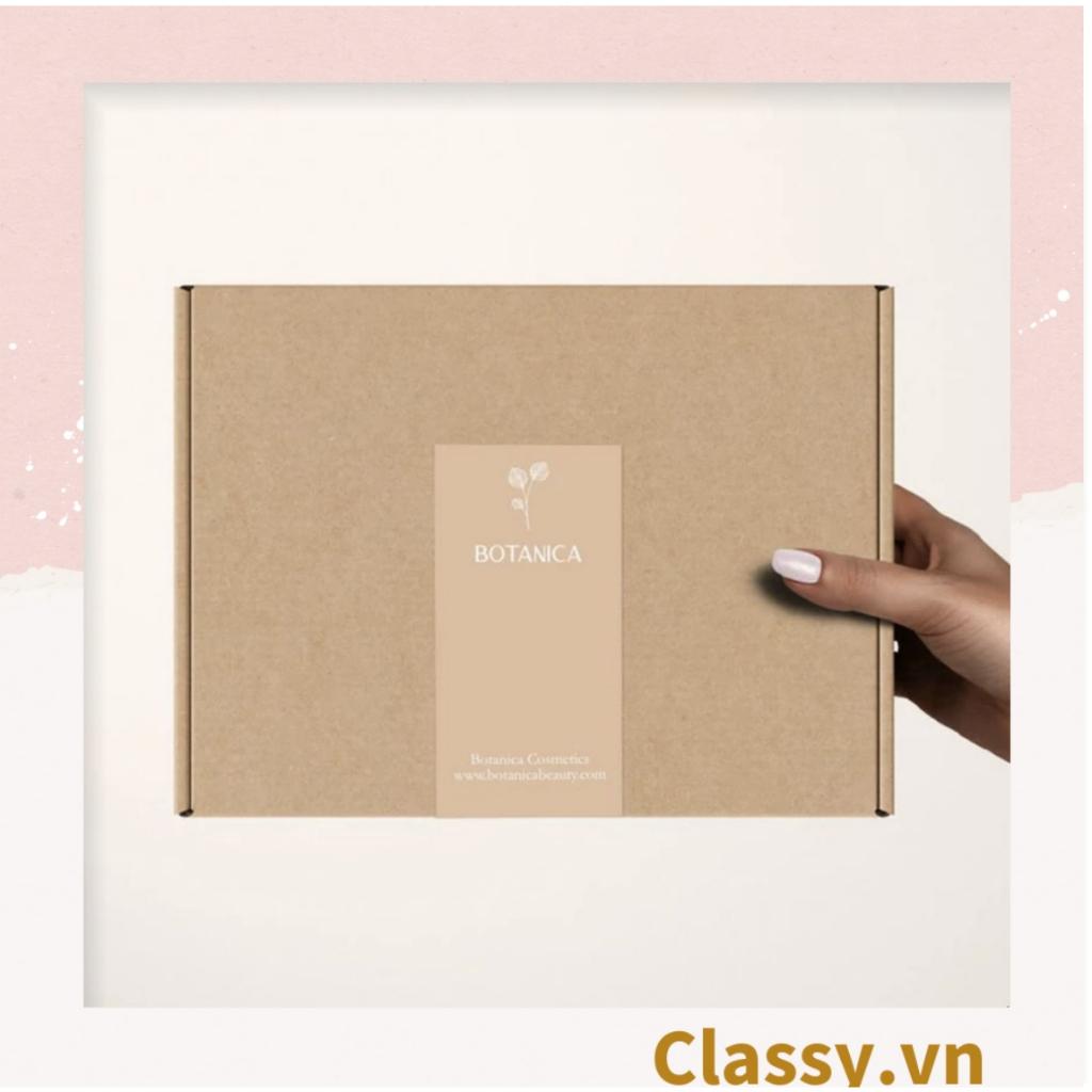 50 Nhãn dán hộp sticker 3*9cm giấy C bóng họa tiết vintage dùng để trang trí, niêm phong Q1704