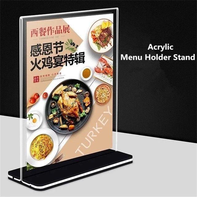 Bảng quét mã QR, bảng mica mã QR code - Chất liệu siêu đẹp, chắc chắn và dễ dàng thay đổi nội dung , - Màu Đỏ (đế uốn)