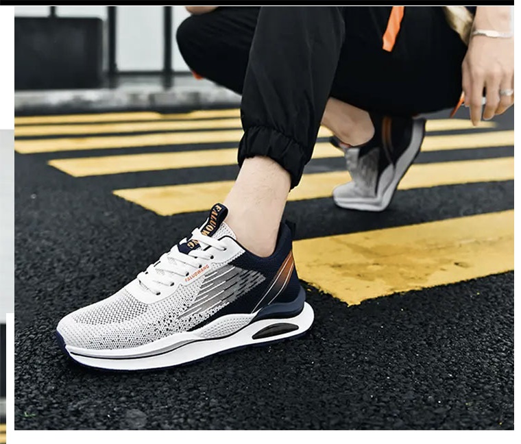 Giày thể thao nam sneaker SKN110 Vải Thoáng Khí Đi 4 Mùa Đế Đúc Kiểu Dáng Năng Động