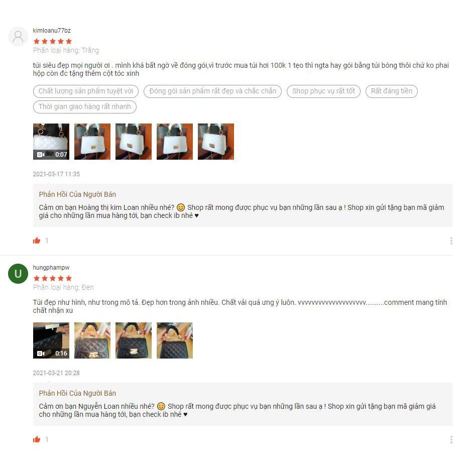 Túi Xách Mini Có Dây Đeo Chéo Quai Nhúm 19CM Cực Hot