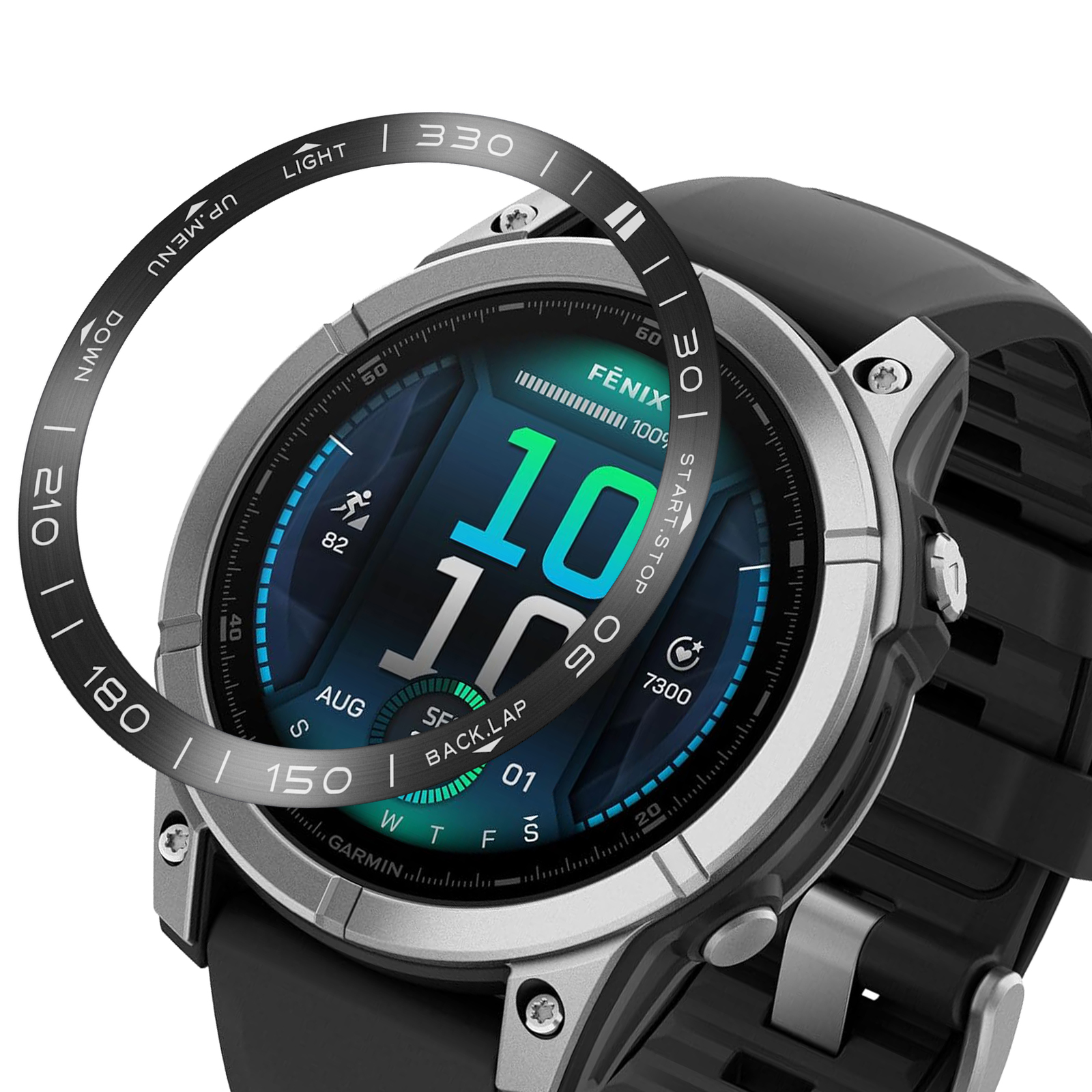 Vòng Kim Loại Bảo Vệ Viền Bezel Cho Garmin Fenix 8 AMOLED Size 47mm/51mm - Hàng Chính Hãng