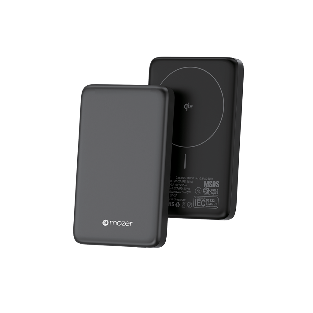 Pin dự phòng không dây từ tính siêu mỏng MagAir21 10.000mAh đạt chuẩn Qi2 15W - Hàng chính hãng