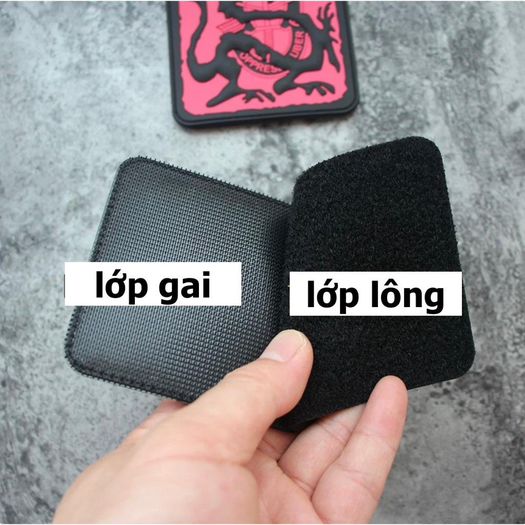 Patch_velcro PVC Ronin chiến thuật gắn quần áo_ba lô_túi xách