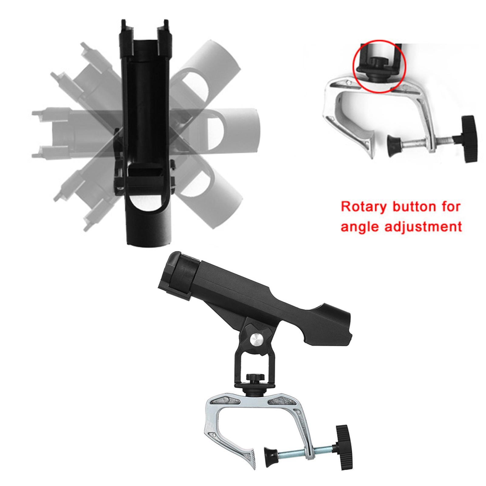 Fishing Rod Holder, Trolling Holder Stand Rotate 360 Degrees Rack Deck Mount Fishing Pole Holders Fishing Boat Rod Bracket for Canoe, Kayak