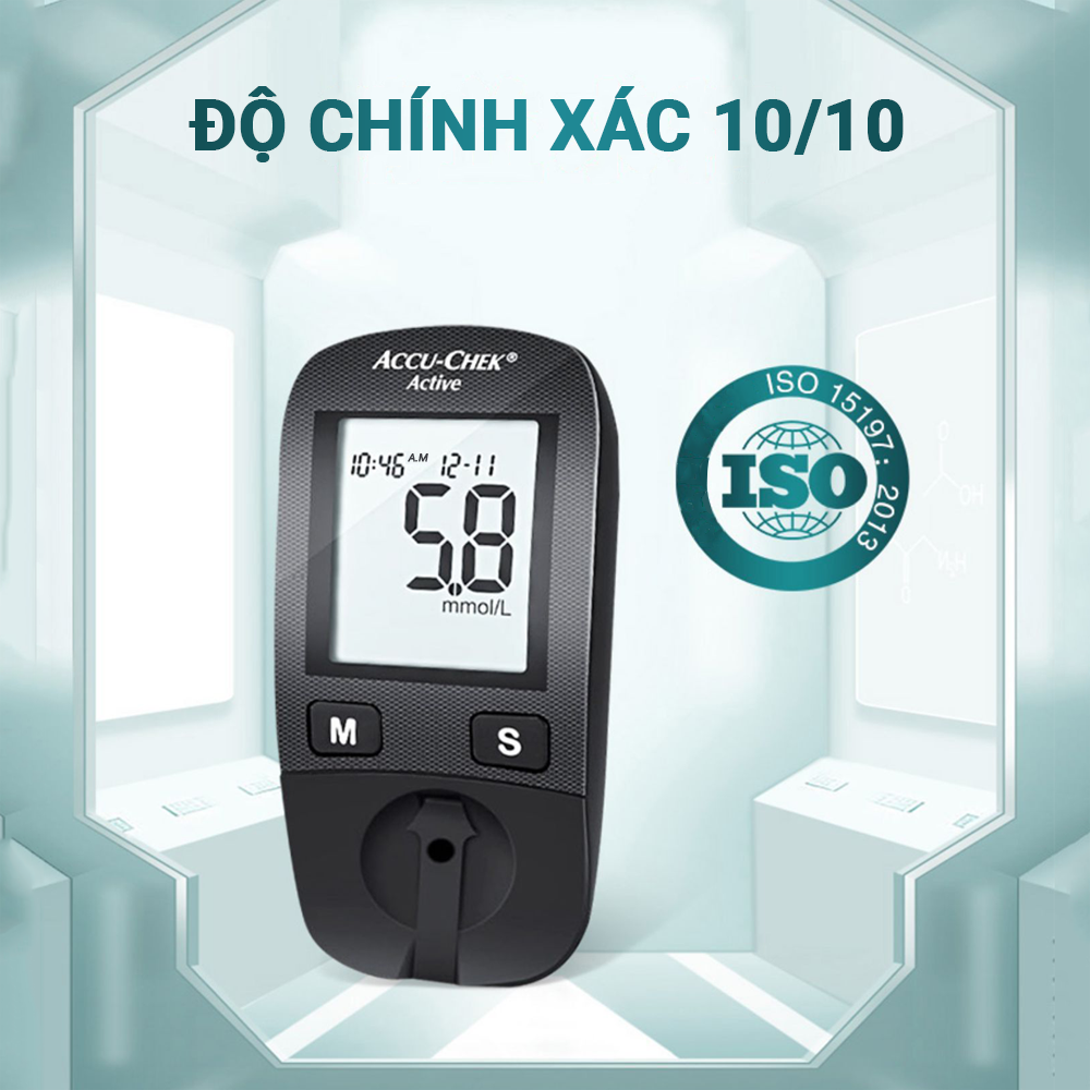 Máy Đo Đường Huyết ACCU-CHEK Active Dùng Cho Cá Nhân