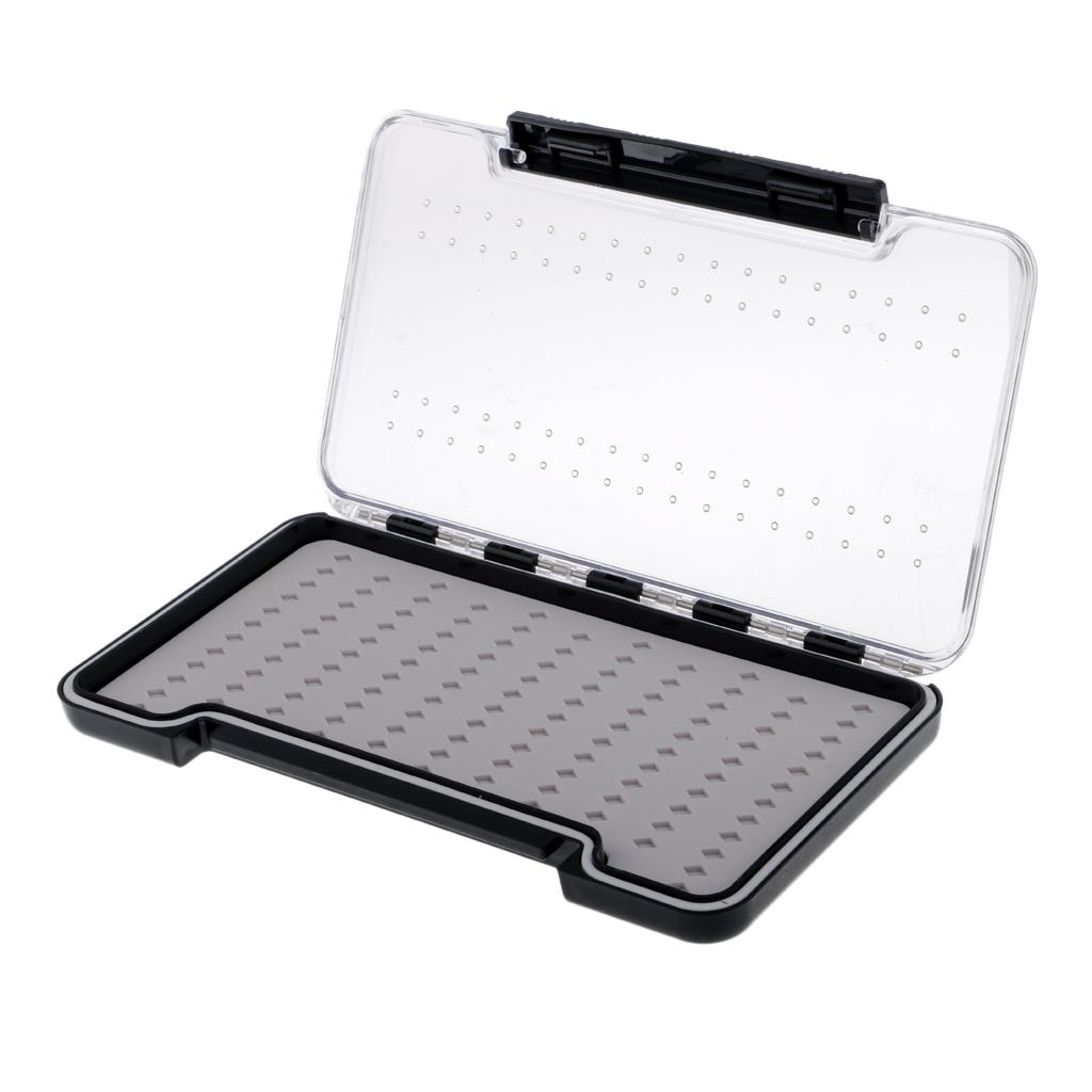 Fly Fishing Box Box Slit Silicone Component Slim Box Clear Lid