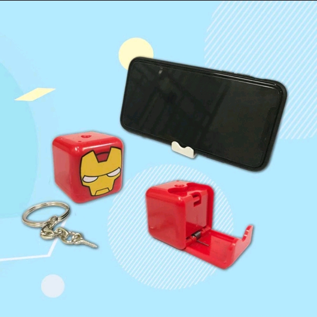 Giá đỡ điện thoại di động kiêm móc treo chìa khoá. đồ trang sức hoạt hình sáng tạo Icon Đáng yêu