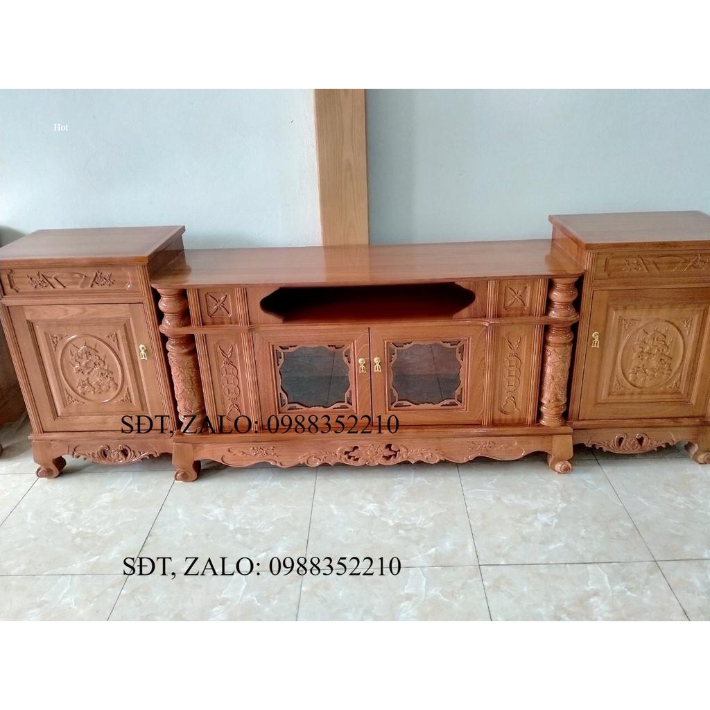 Kệ tv gỗ xoan đào