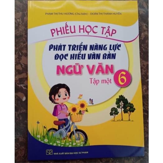 Sách - Combo Phiếu học tập Phát triển năng lực đọc hiểu văn bản Ngữ văn 6 (Tập 1+Tập 2)