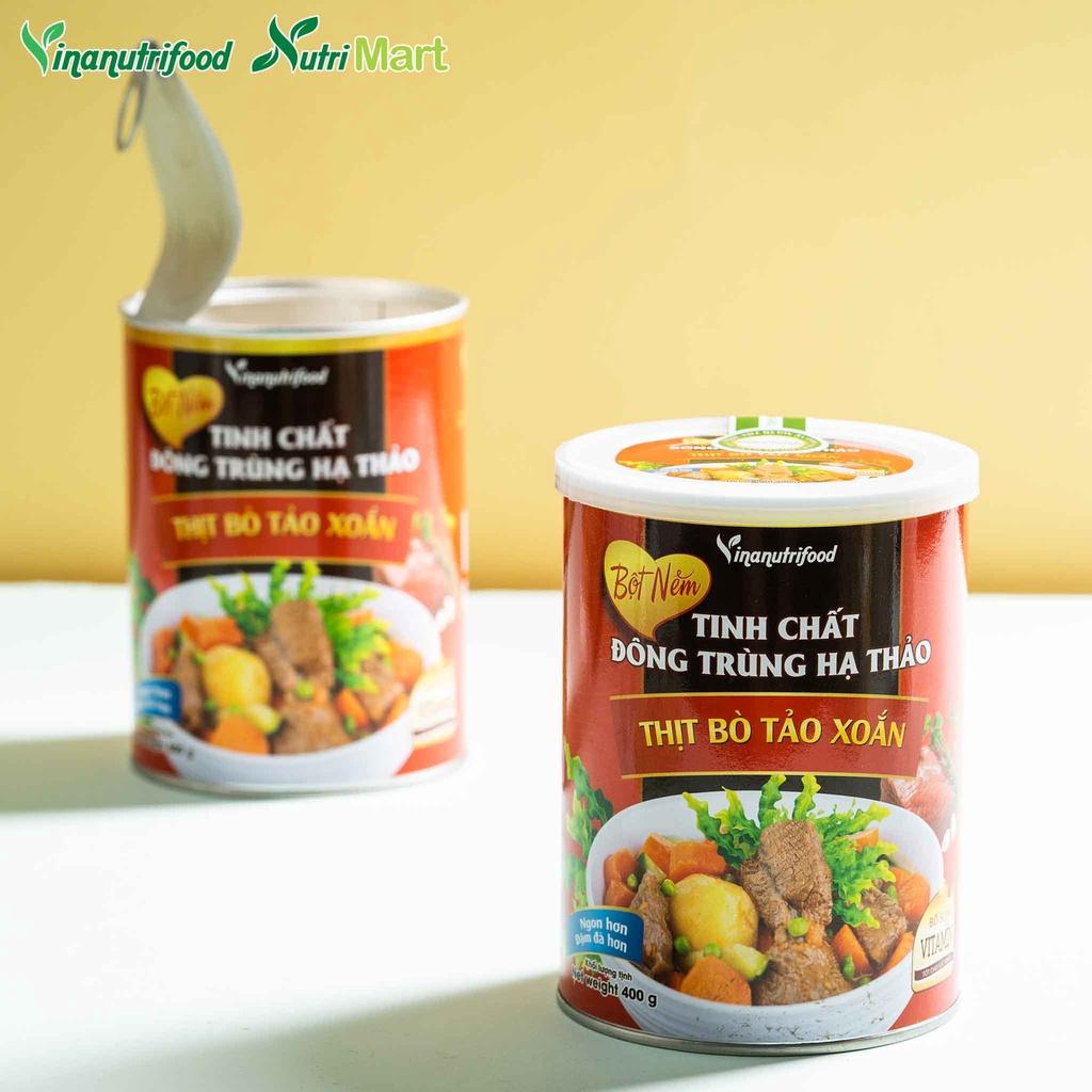 Bột Nêm Đông Trùng Hạ Thảo Thịt Bò Tảo Xoắn Vinanutrifood, Hộp 400g