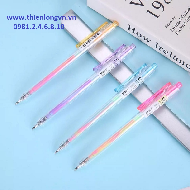 Bộ 4 cây bút nước bảy sắc cầu vồng 0.6mm M&G - AGPT0704