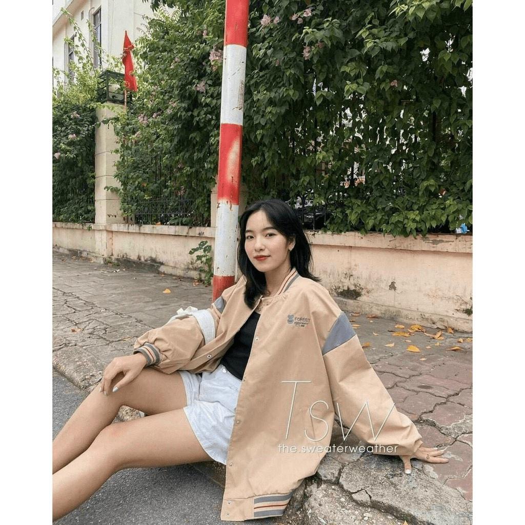 Áo khoác dù bomber 2 lớp cực hot form rộng
