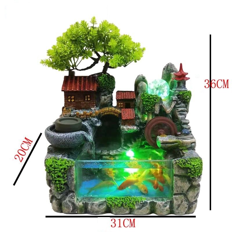 Thác nước phong thuỷ tiểu cảnh