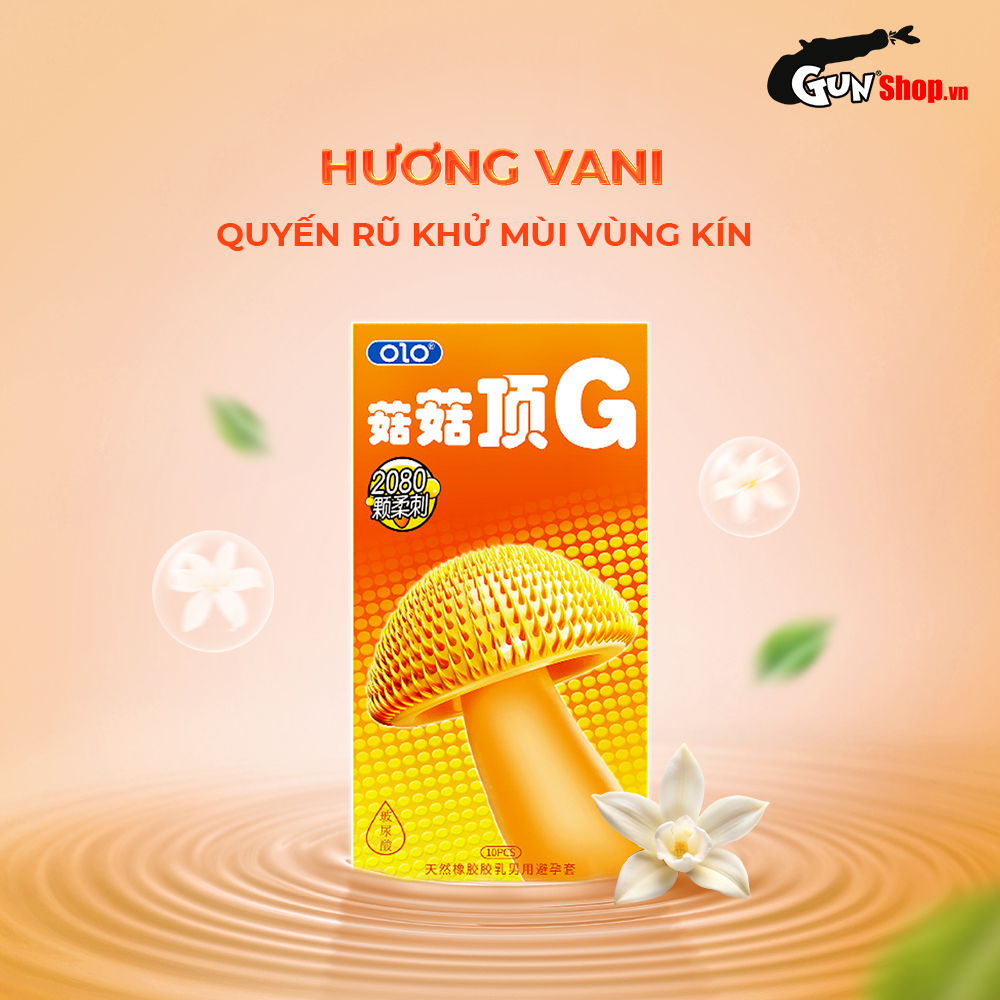 Bao cao su OLO Spike G - 2080 gai mềm - Hộp 10 cái