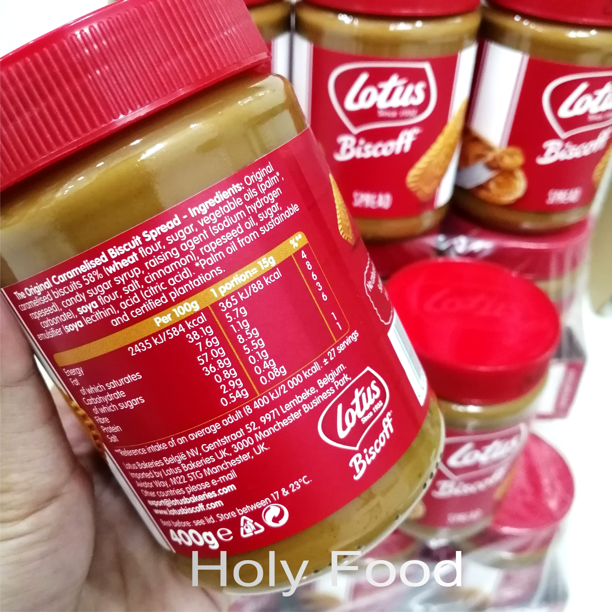 Kem phết bánh Lotus Biscoff Spread thơm ngon hương vị quế 400g Xuất xứ Bỉ