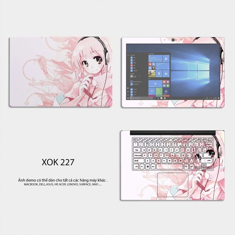 Skin Dán Laptop Mẫu Anime - Anime Sad Girl