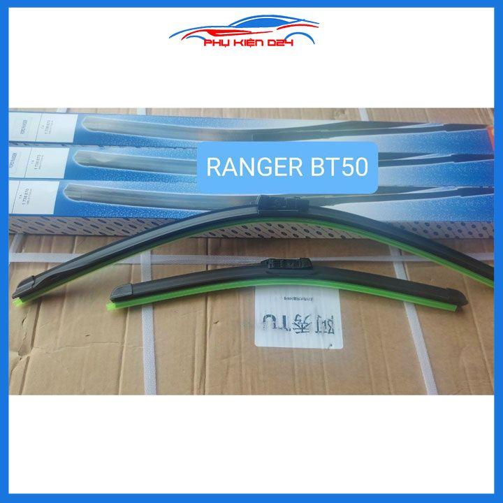Bộ 2 chổi gạt mưa Silicon chuẩn theo xe Mazda BT50 Bt-50 gạt nước phía trước kính lái