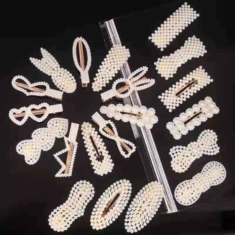 Set 20 chiếc kẹp tóc ngọc trai nhân tạo Hàn Quốc siêu xinh