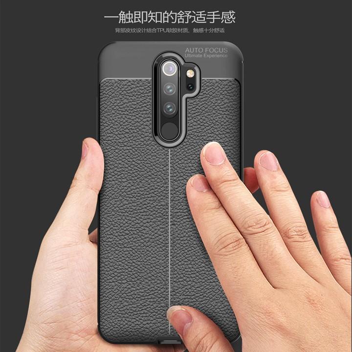 Ốp lưng Xiaomi Redmi Note 8 Pro Silicon giả da Auto Focus
