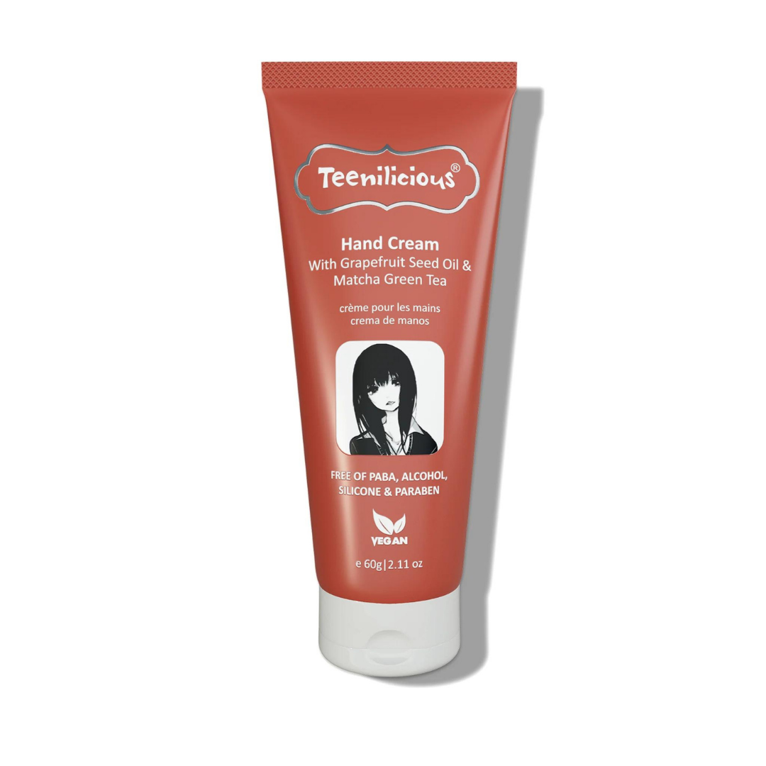 Kem Dưỡng Da Tay Teenilicious Hand Cream With Grapefruit Seed Oil & Matcha Green Tea 60g