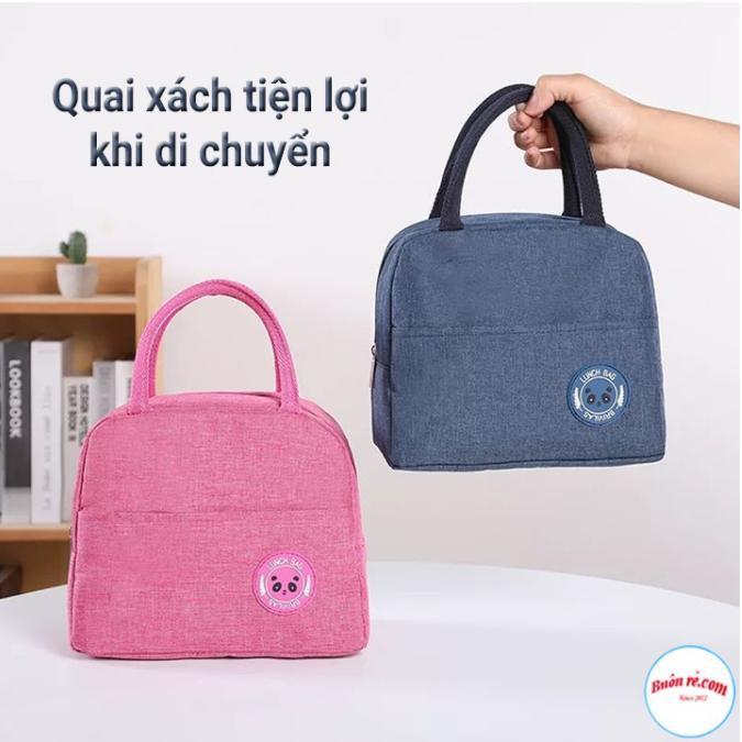 Túi Vải Giữ Nhiệt Họa Tiết Trơn Lịch Sự