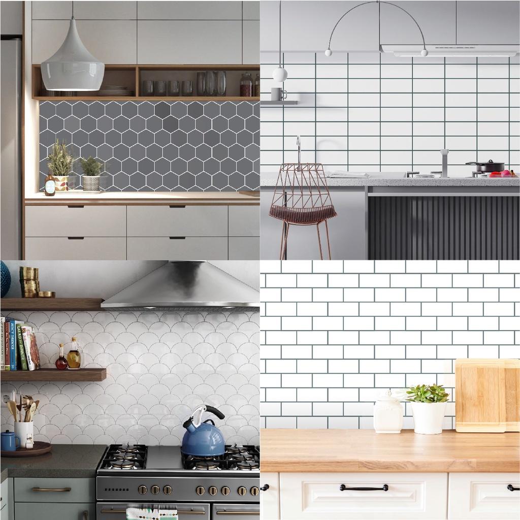 Giấy Dán Bếp Cao Cấp Decal24h chịu nhiệt chống Dầu mỡ, Dễ lau chùi, Decal dán bếp nhiều mẫu đẹp Hiện đại - DGB-A02DB