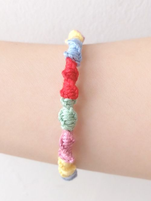 Vòng tay vòng chân may mắn-xoắn ốc colorful-Wendy-Friendship bracelet-Vòng tay tình bạn-handmade DIY