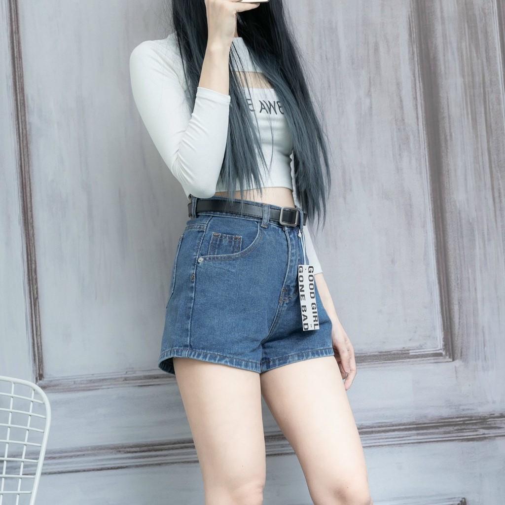 Quần short nữ lưng cao cơ bản QJ24A