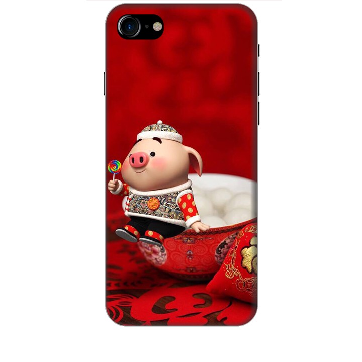Ốp lưng dành cho điện thoại IPHONE 8 Heo Ăn Kẹo