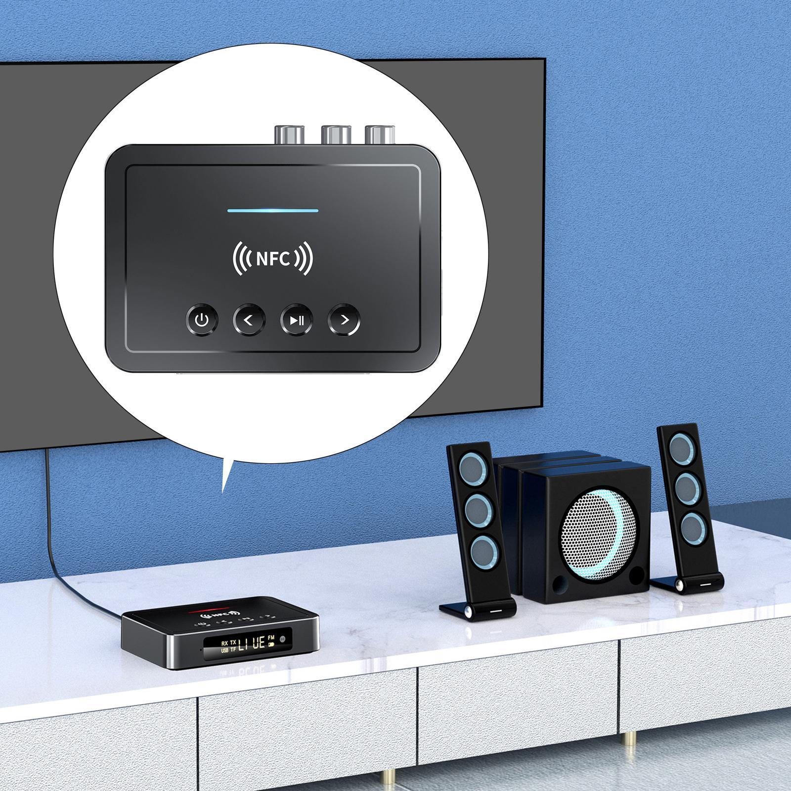 Bluetooth Receiver Adapter 3.5mm AUX Headphones PC TV
