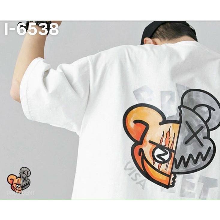 Áo Thun Nam Unisex In Chuột Sau Lưng Lạ Mắt