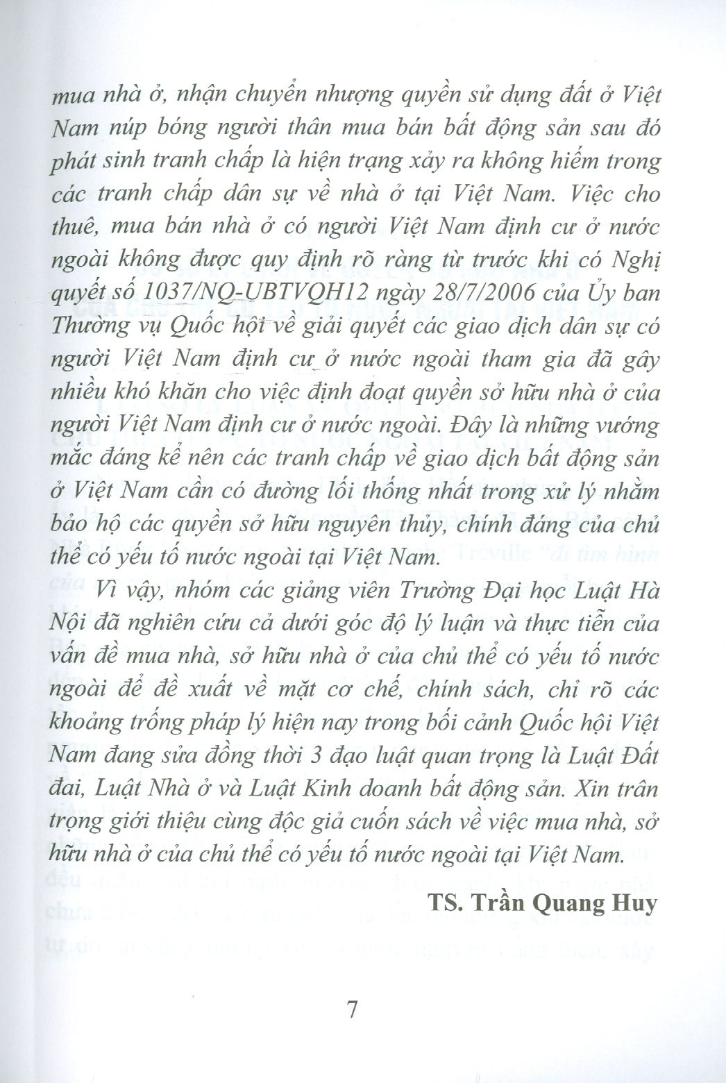 Quyền Sở Hữu Nhà Ở Của Chủ Thể Có Yếu Tố Nước Ngoài Tại Việt Nam (Sách chuyên khảo)