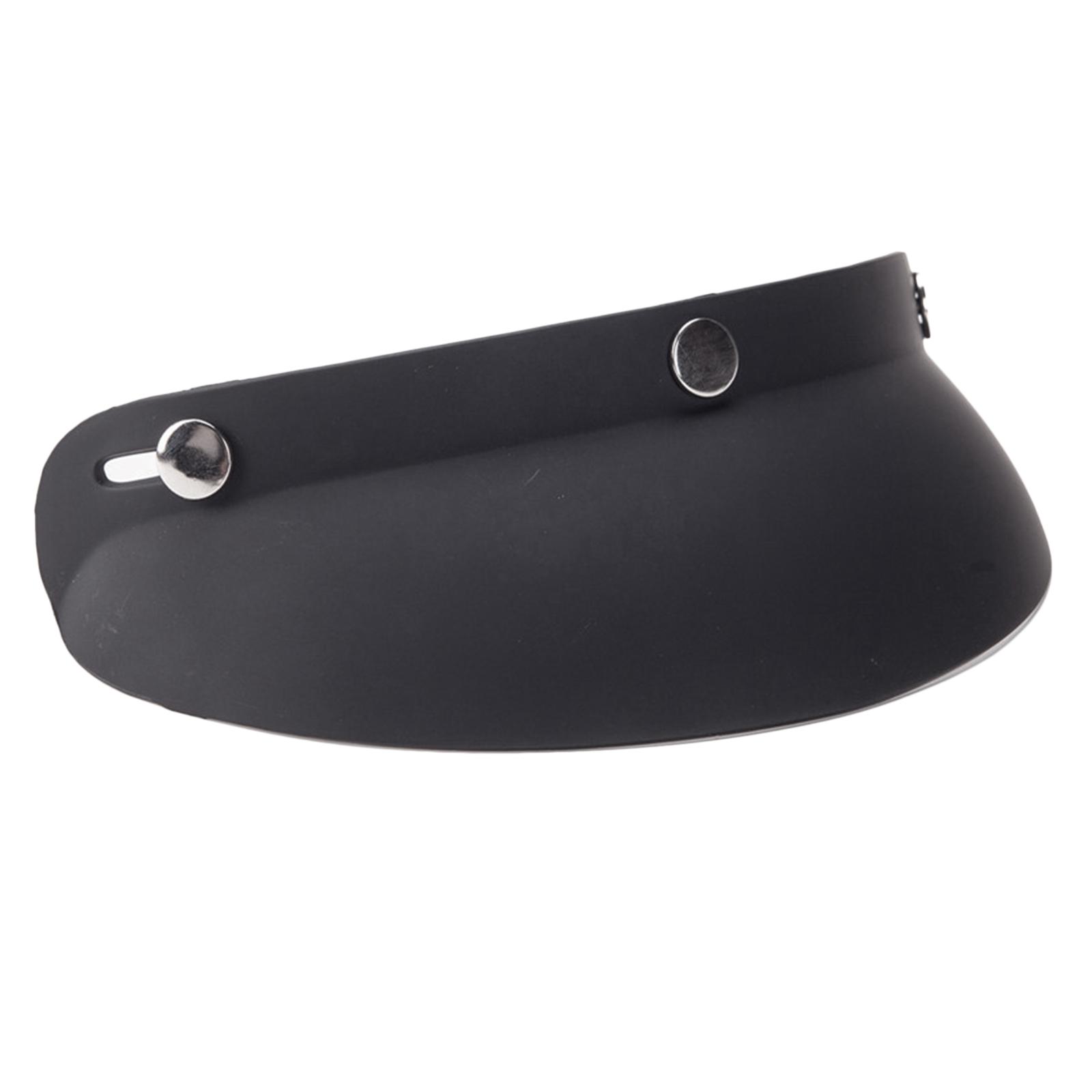Universal Vintage 3-Snap Motorcycle Helmet Visor Sunshield Protector Shield