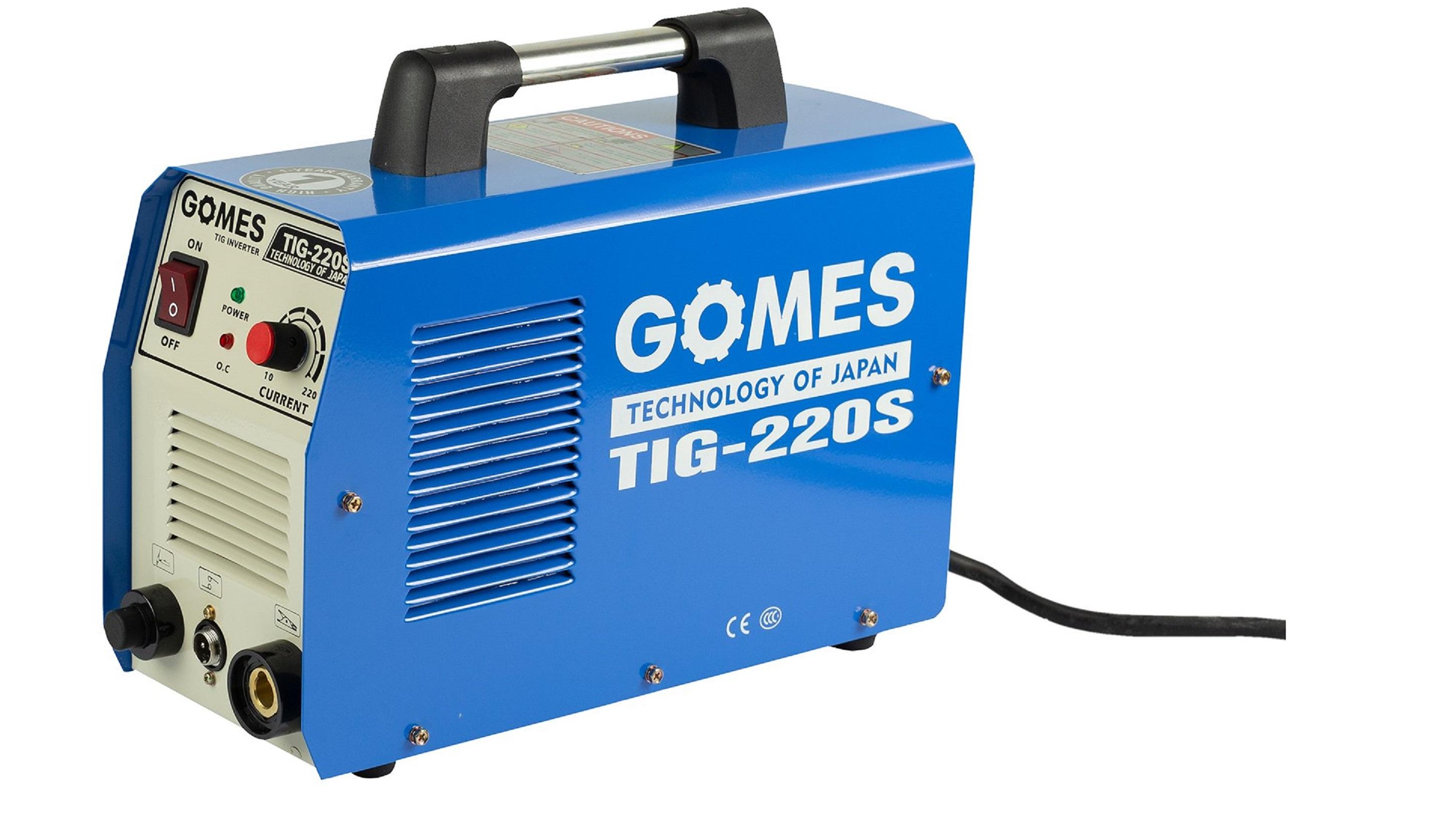 MÁY HÀN TIG ĐIỆN TỬ GOMES TIG-220S - HÀNG CHÍNH HÃNG