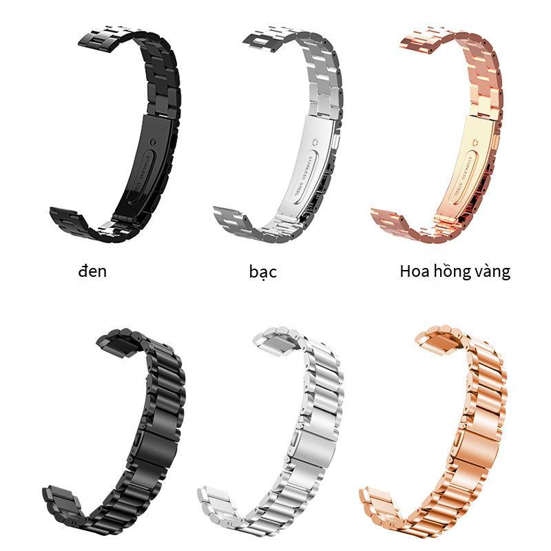 Ưu đãi đặc biệt cho vòng tay hạt kê 5 dây đeo hạt kê 4 vòng tay kim loại cộng với Mi 3 dây đeo đồng hồ ba hạt bằng thép không gỉ thông minh đa năng