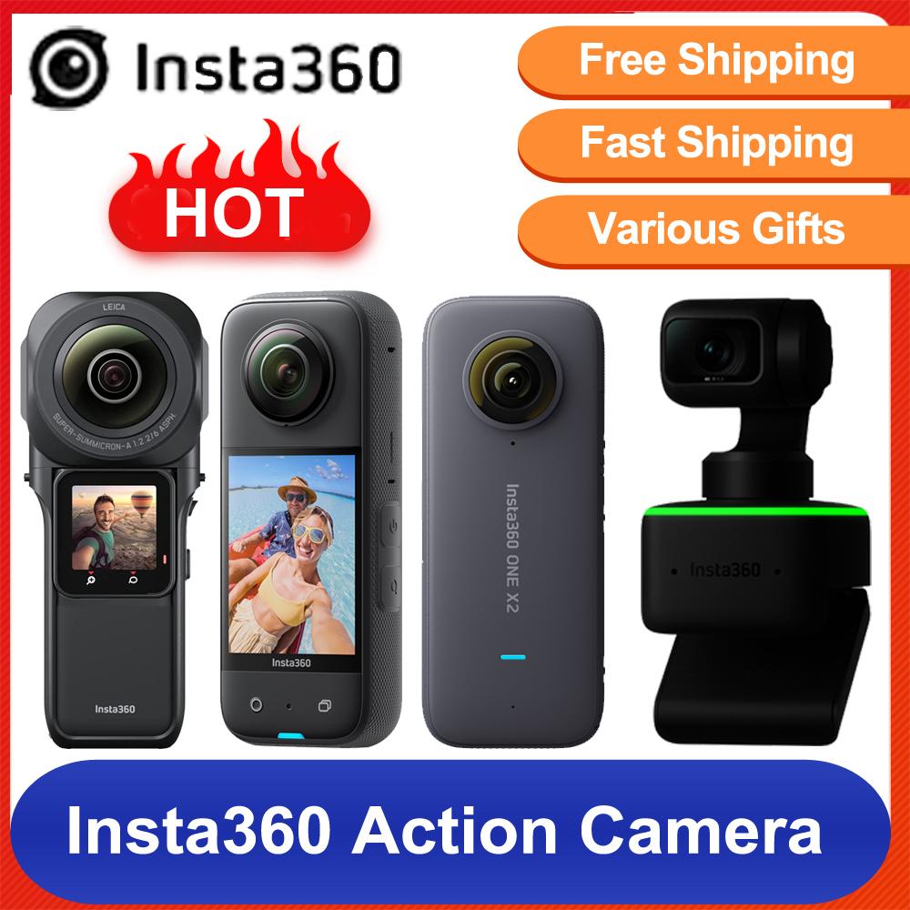 Insta360 X2 Insta360 ONE RS Camera hành động 1 inch Camera thể thao chống nước kèm gậy chụp ảnh tự sướng Insta360 Link Webcam 4k
