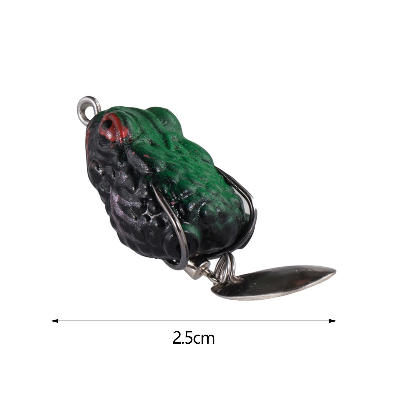 Lure, Frog Lure, Metal Sequin, Silicone Bass Fishing Double Hooks, Fishing Crankbait Lure, Float on Water Lure for Freshwater