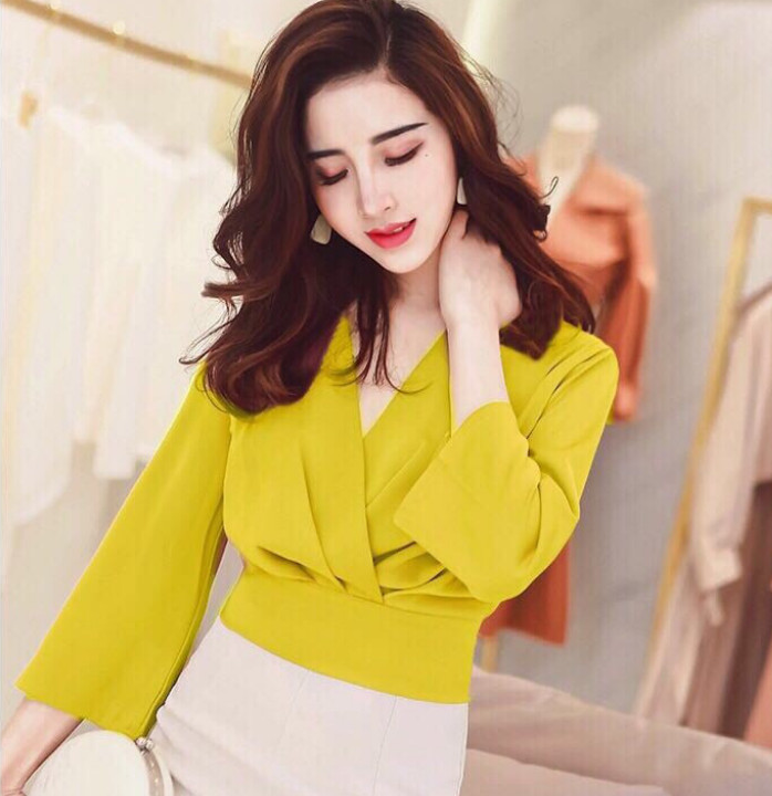 Áo kiểu bo ly thời trang